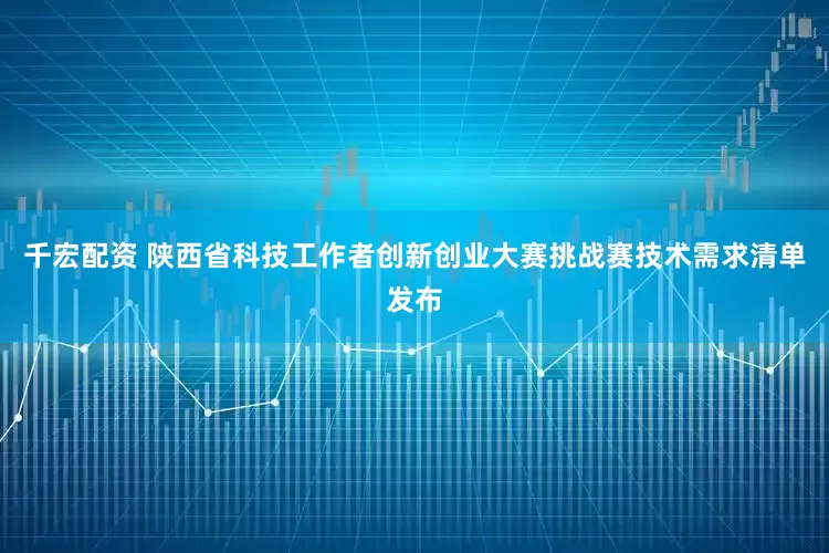 千宏配资 陕西省科技工作者创新创业大赛挑战赛技术需求清单发布