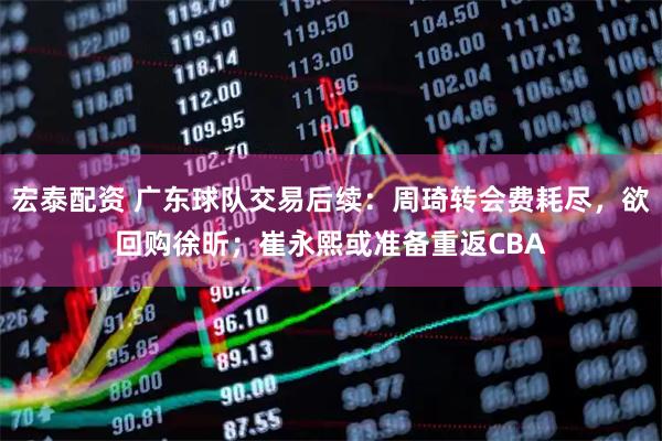 宏泰配资 广东球队交易后续：周琦转会费耗尽，欲回购徐昕；崔永熙或准备重返CBA